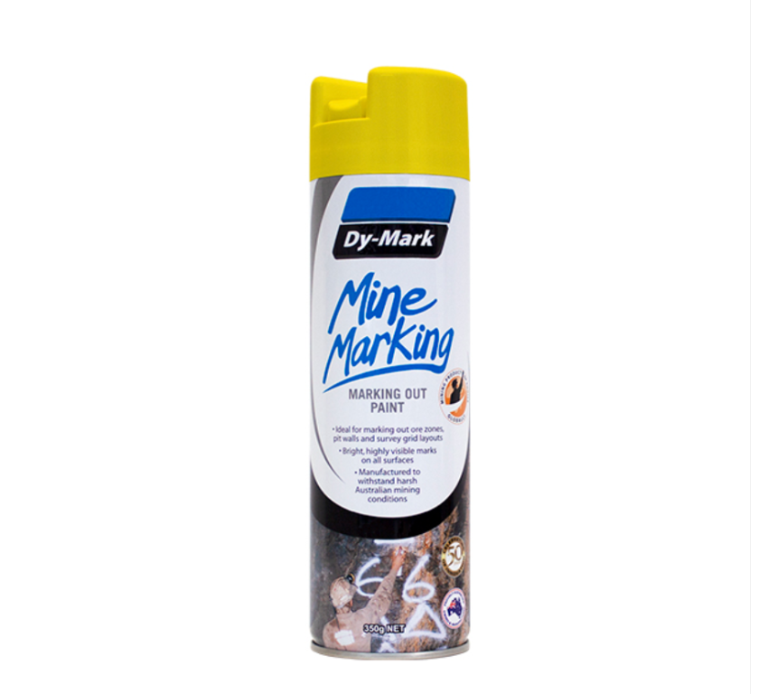 Dy-Mark Mine Marking Vertical Yellow 350g