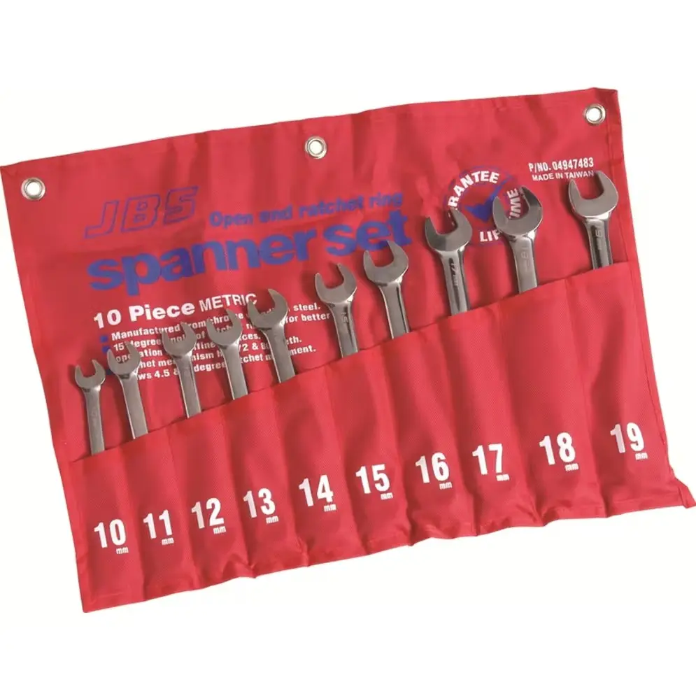 Spanner Set open end;Ratchet Ring;10piece 4947483