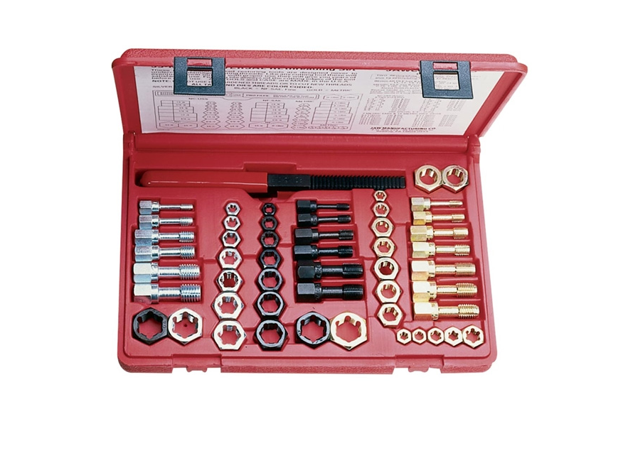 Inch & Metric Rethreading Tap & Die File Set #1853, 53 Piece 1/4" Thru 3/4", M6 Thru M20 51-050-902