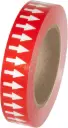 Tape arrow;Colour;White and red; Material;Polyethylene,Length108FT