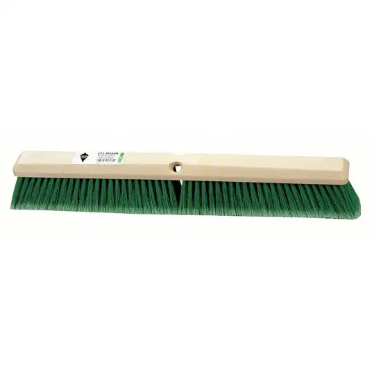 3U767 Push Broom Head – 36" Green Flagged Synthetic Bristles