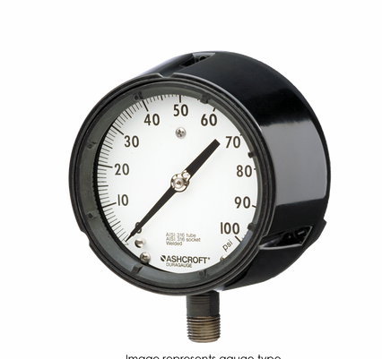 Ashcroft 45-1279-SS-04L-300# Type 1279 Duragauge Pressure Gauge 0-300 PSI