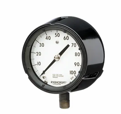Ashcroft 45-1279-SS-04L-300# Type 1279 Duragauge Pressure Gauge 0-300 PSI